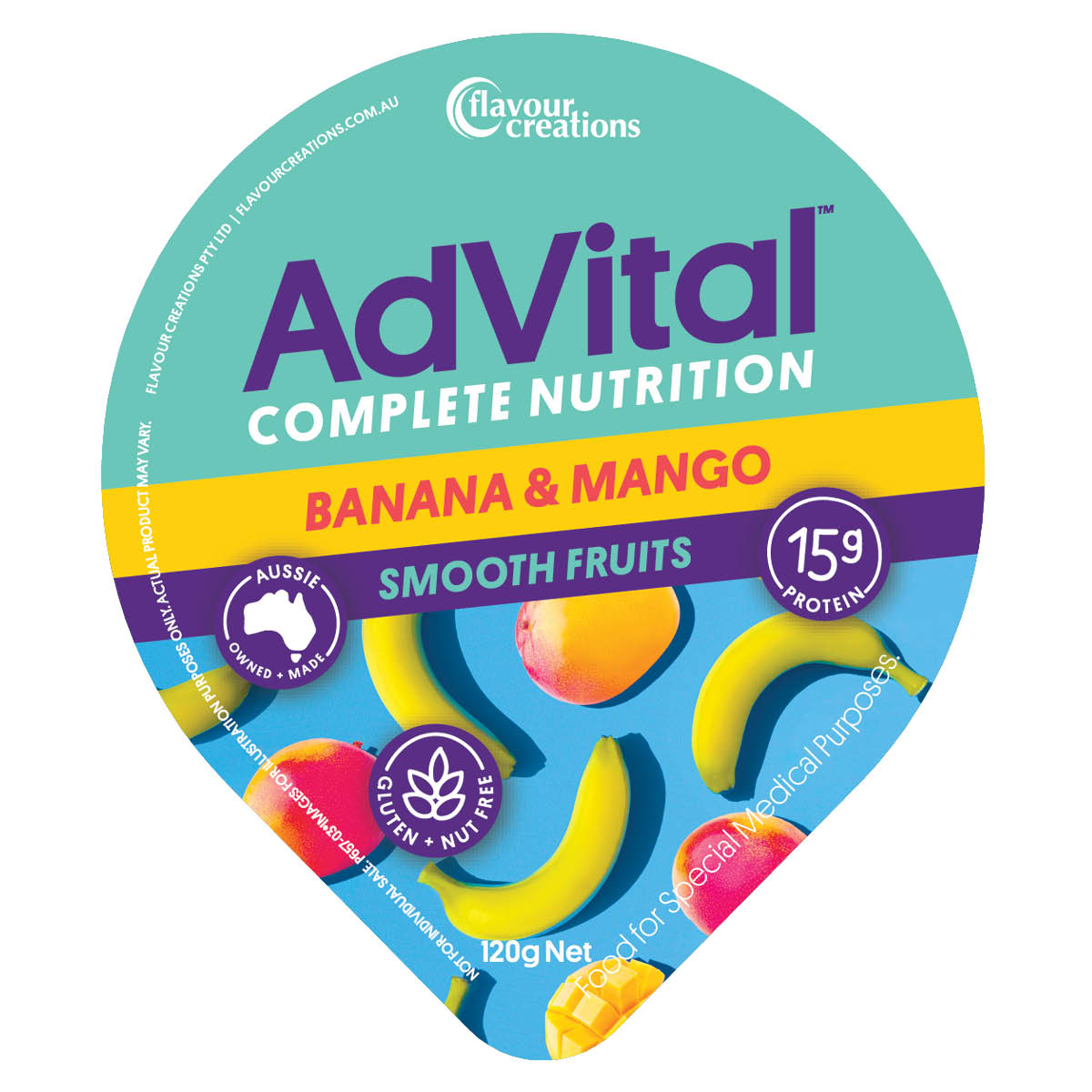 Banana and Mango Nutritionally Complete Smooth Fruits