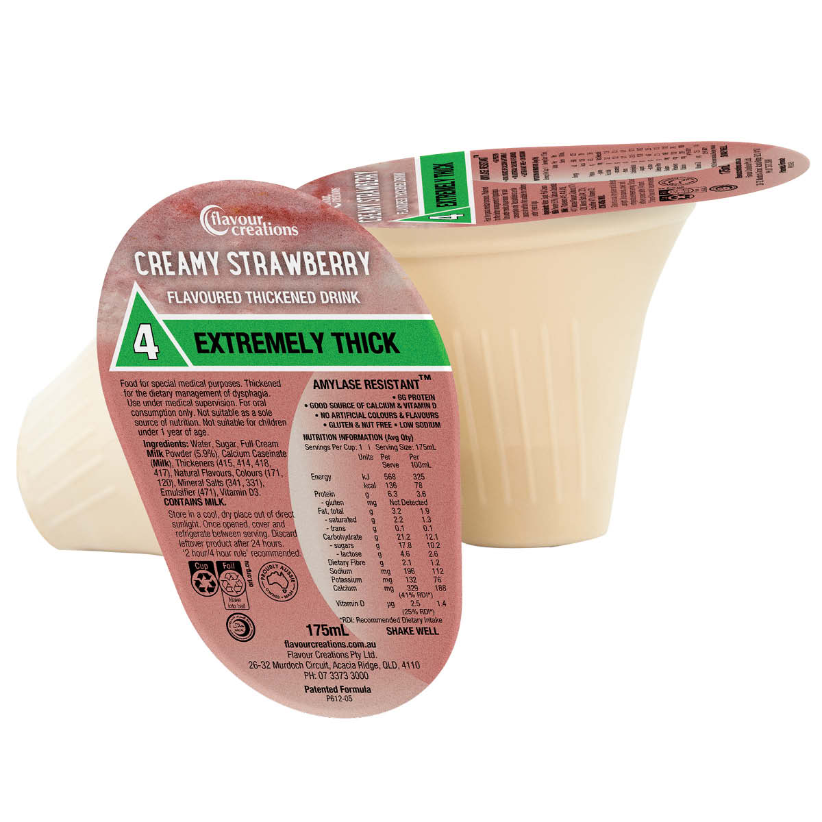 Strawberry Flavoured Thickened Creamy Drink - Image 2