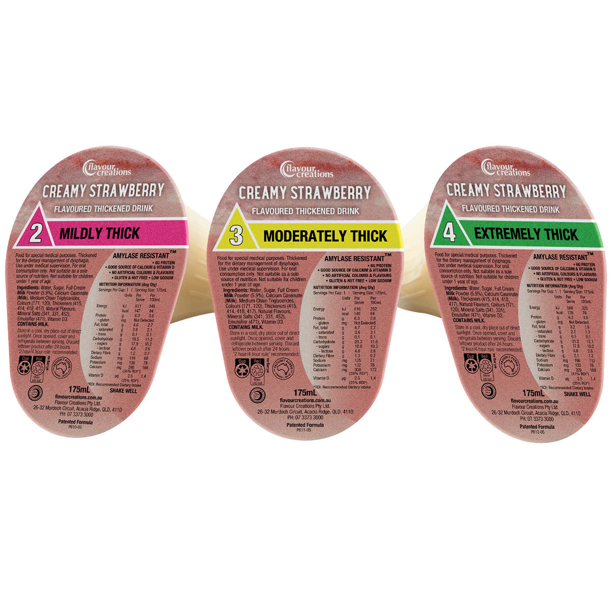Strawberry Flavoured Thickened Creamy Drink