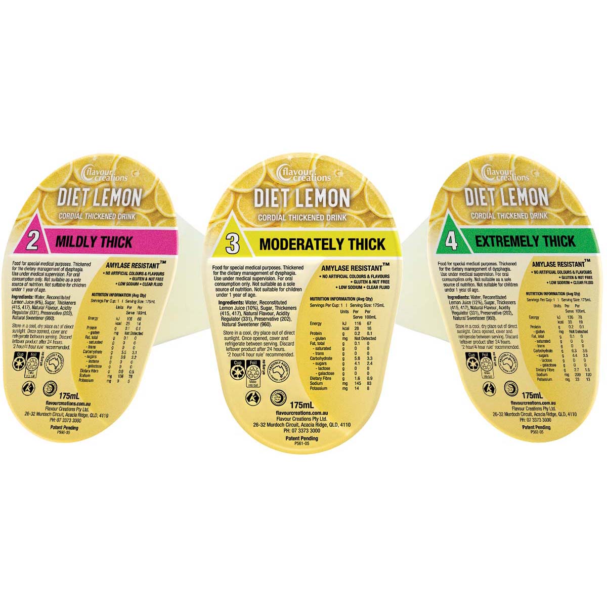 Diet Lemon Flavoured Thickened Cordial Drink