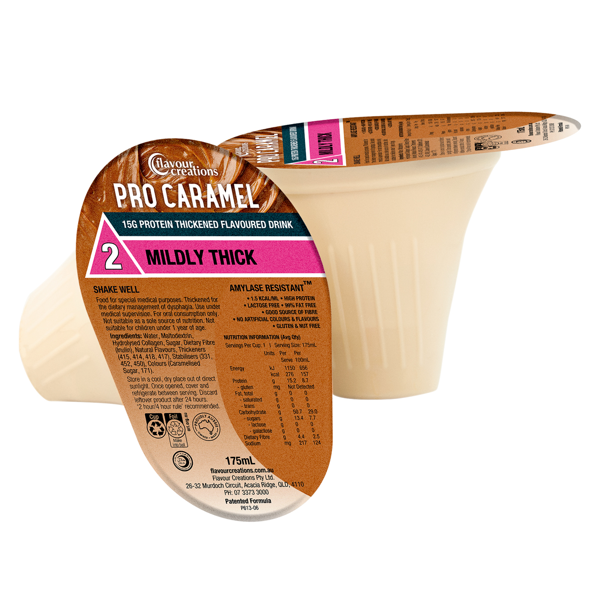 Caramel Flavoured 15g Protein Thickened Drink - Image 2