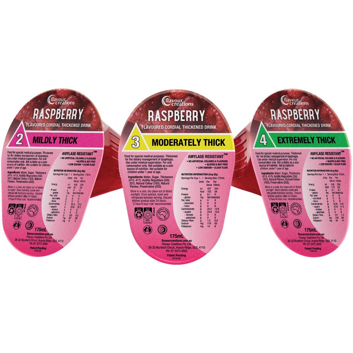 Raspberry Flavoured Thickened Cordial Drink
