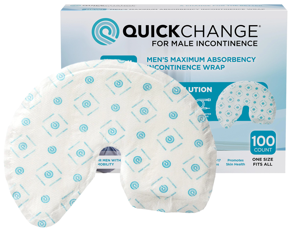 QuickChange Male Incontinence Wrap Maximum Absorbency 1 Size 10