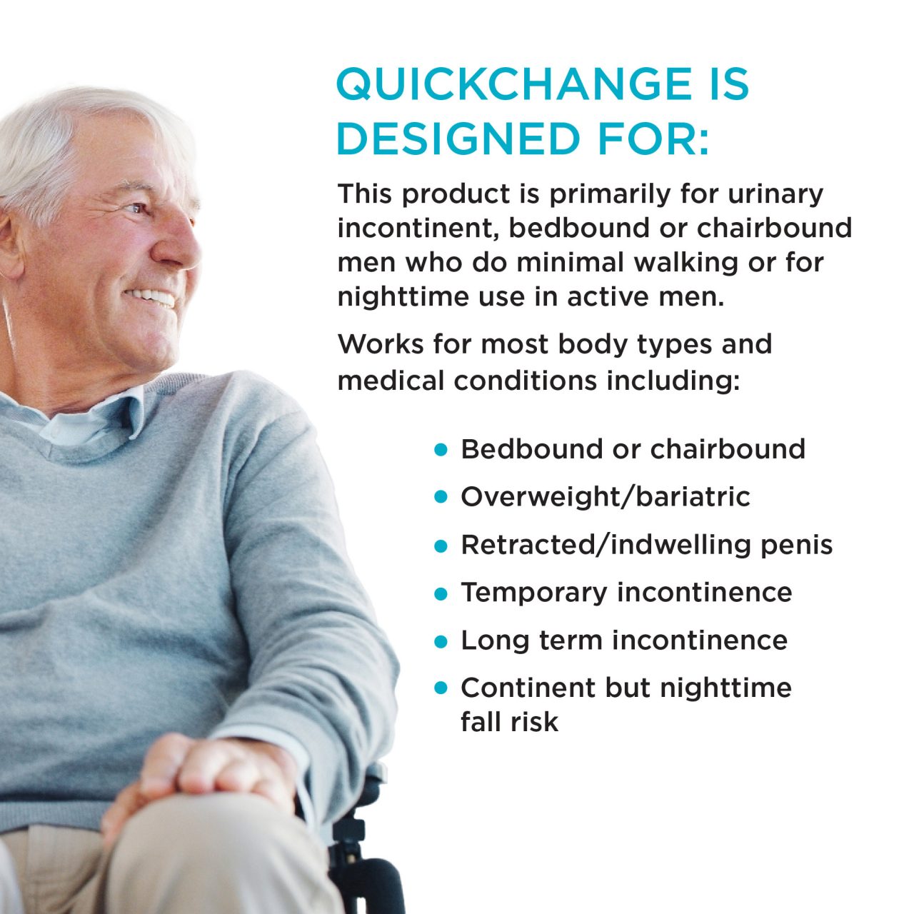 Quick Wraps Incont QuickChange Male Incontinence Wrap | Maximum Absorbency | 1 Size | 25 ...